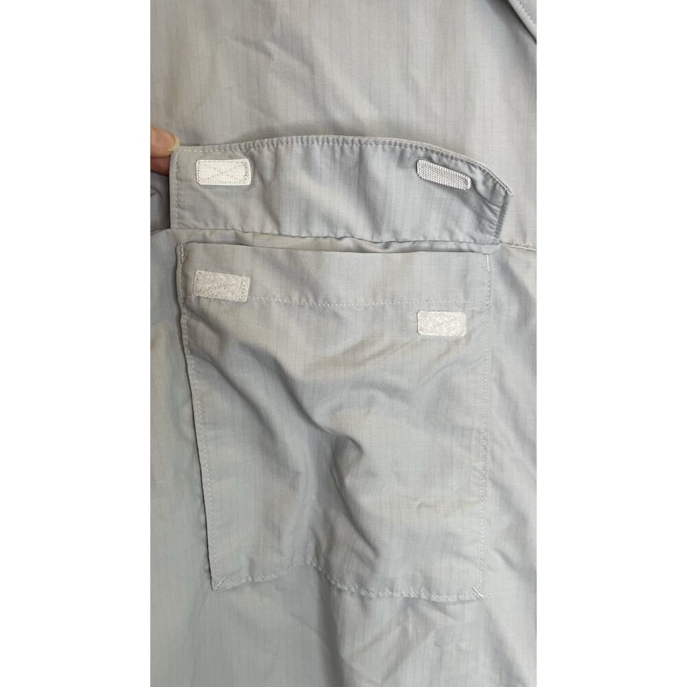 Alaskan Hardgear Vented Roll Tab Fishing Shirt Duluth Trading Gray Men 2XL Tall - Picture 7 of 9